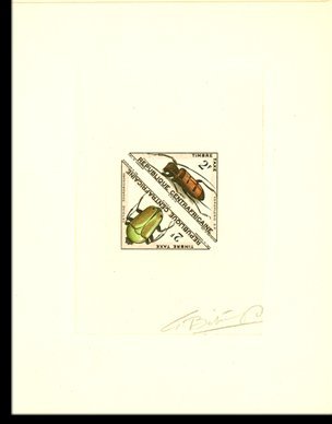 Central_Africa_1962_Yvert_Taxe_5-6-Scott_J5-6_hand_multicolor_c