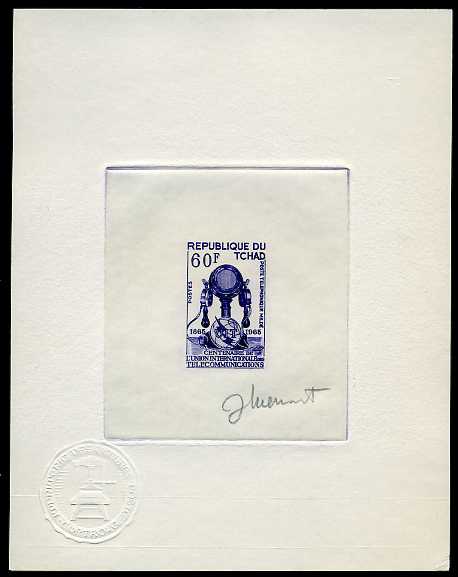 Chad_1965_Yvert_111-Scott_113_blue-violet