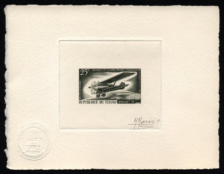 Chad_1967_Yvert_PA37-Scott_C33_dark-olive-green_b