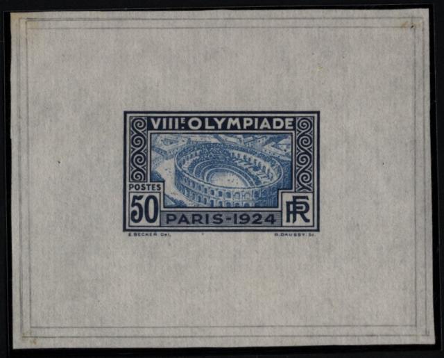 France_1924_Yvert_186a-Scott_201_unadopted_Jeux_Olympiques_Paris_50c_dark-blue_+_blue_typo_da_AP