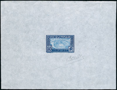 France_1924_Yvert_186a-Scott_201_unadopted_Jeux_Olympiques_Paris_50c_dark-blue_+_blue_typo_e_AP
