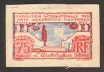 France_1924_Yvert_215a-Scott_225_unadopted_75c_Arts_decoratifs_red_+_blue_typo_b_AP