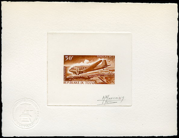 Chad_1967_Yvert_PA39-Scott_C35_brown_b