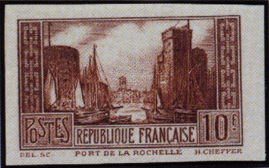 France_1929_Yvert_261e-Scott_251_Port_de_la_Rochelle_brown_c_US
