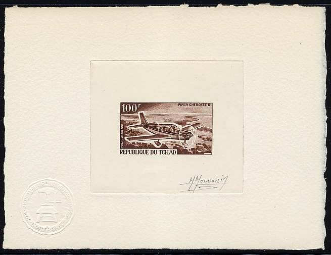 Chad_1967_Yvert_PA40-Scott_C36_dark-brown_a