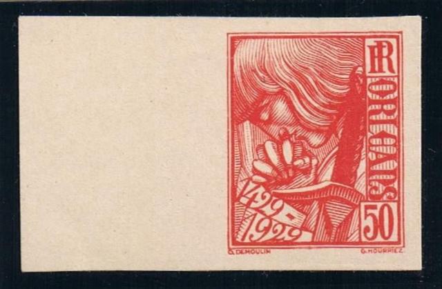 France_1929_Yvert_257i-Scott_245i_unadopted_Jeanne_dArc_project_Demoulin_red_ESS
