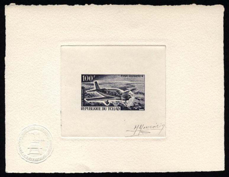 Chad_1967_Yvert_PA40-Scott_C36_dark-grey_c