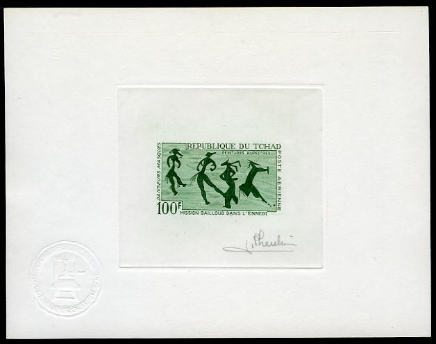 Chad_1967_Yvert_PA42-Scott_C38_dark-green