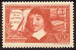 France_1937_Yvert_342-Scott_331_Descartes_discours_DE_la_methode_IS