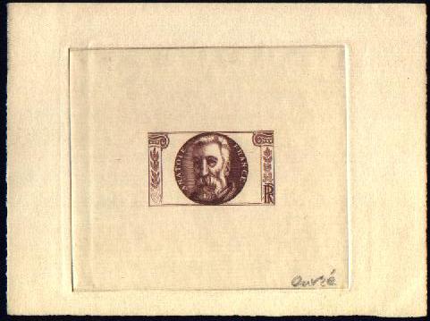 France_1937_Yvert_343a-Scott_B49_unadopted_Anatole_France_2eme_etat_violet-brown_AP