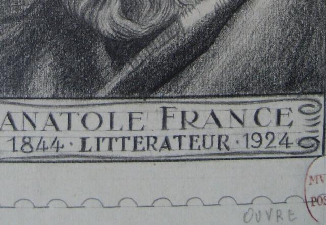 France_1937_Yvert_343c-Scott_B49_unadopted_Anatole_France_MAQ_detail_b © Photo L’Adresse Musée de La Poste, Paris / La Poste
