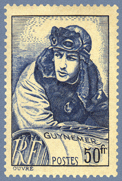 France_1940_Yvert_461-Scott_396_Georges_Guynemer_50f_a_IS