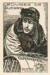 France_1940_Yvert_461a-Scott_396_unadopted_1f_+_50c_Georges_Guynemer_1er_etat_black_b_AP_detail