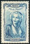 France_1944_Yvert_595-Scott_B169_1f50_+_4f_Ile-de-France_1943_b_IS