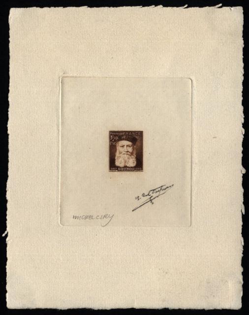 France_1944_Yvert_601-Scott_B174_3f50_+_1f50_unadopted_Gounod_brown_ba_AP
