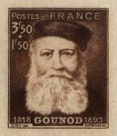 France_1944_Yvert_601-Scott_B174_3f50_+_1f50_unadopted_Gounod_brown_ba_AP_detail