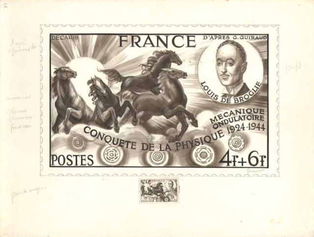 France_1944_Yvert_617a-Scott_B184_unadopted_4f_+_6f_Louis_de_Broglie_FRANCE_MAQ_ac