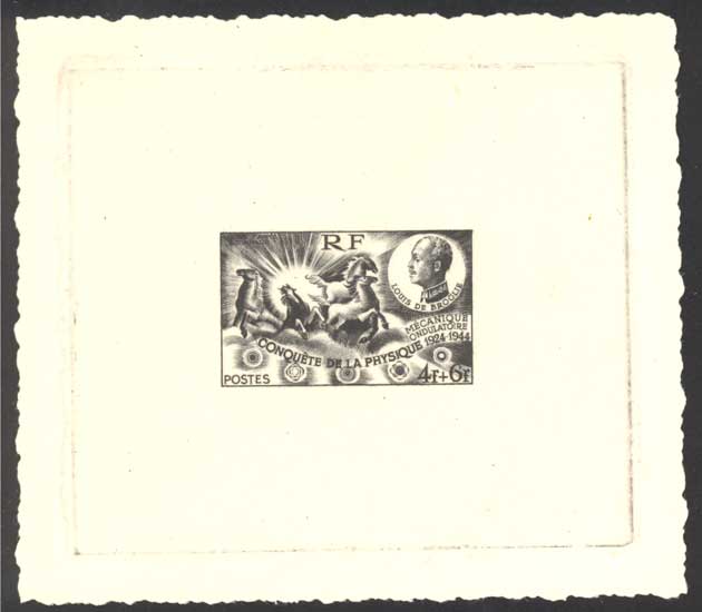 France_1944_Yvert_617b-Scott_B184_unadopted_4f_+_6f_Louis_de_Broglie_RF_black_ab_AP