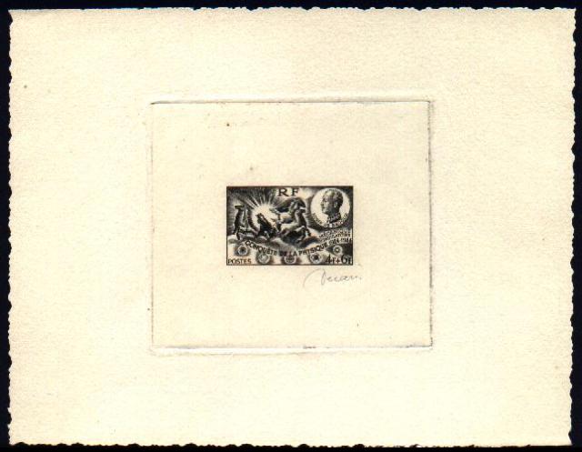 France_1944_Yvert_617b-Scott_B184_unadopted_4f_+_6f_Louis_de_Broglie_RF_black_b_AP