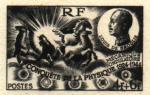 France_1944_Yvert_617b-Scott_B184_unadopted_4f_+_6f_Louis_de_Broglie_RF_black_c_AP_detail