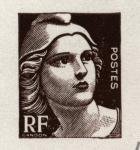 France_1945_Yvert_712c-Scott_535_unadopted_Marianne_de_Gandon_et_Freres_4eme_etat_sepia_typo_AP_detail
