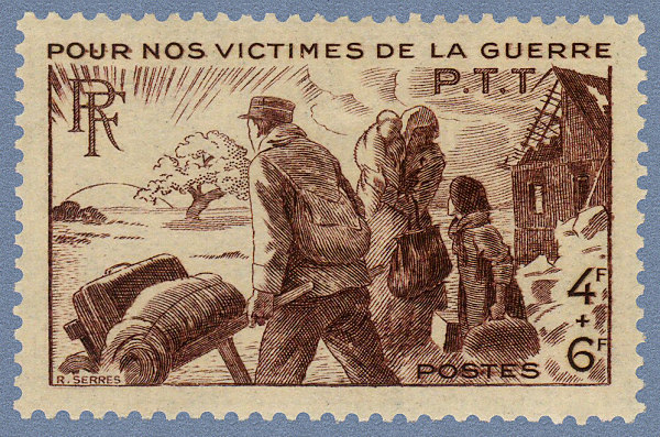 France_1945_Yvert_737-Scott_B192_Victimes_de_Guerre_a_IS