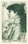 France_1945_Yvert_738a-Scott_B191_unadopted_4f_Sarah_Bernhardt_by_Gandon_dark-green_AP_detail
