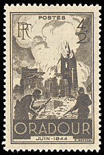 France_1945_Yvert_742-Scott_B195_Oradour_a_IS