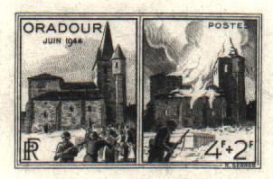 France_1945_Yvert_742a-Scott_B195_unadopted_Oradour_black_a_AP_detail
