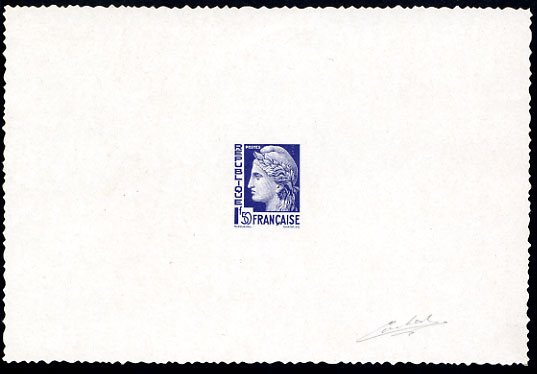 France_1945_Yvert_679a-Scott_532_unadopted_1f50_Ceres_de_Cortot_et_Mazelin_Type_I-B_blue-violet_typo_c_AP