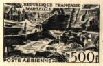 France_1949_Yvert_PA27a-Scott_C26a_unadopted_Marseille_500f_black_b_AP_detail