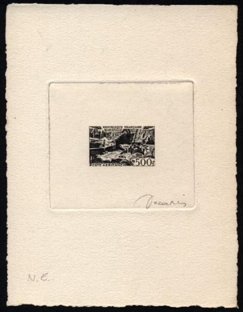 France_1949_Yvert_PA27a-Scott_C26a_unadopted_Marseille_500f_black_i_AP
