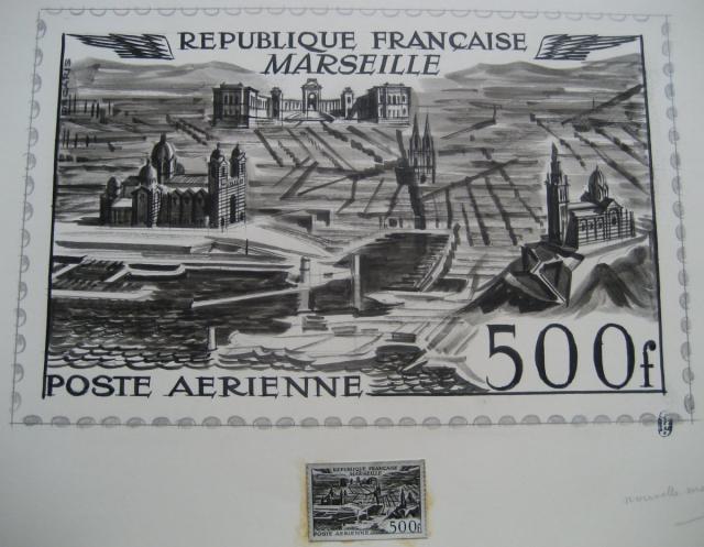 France_1949_Yvert_PA27ac-Scott_C26_unadopted_Marseille_500f_MAQ