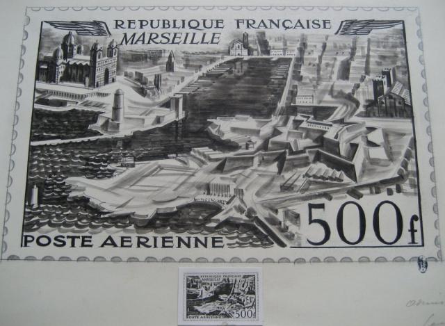 France_1949_Yvert_PA27ad-Scott_C26_unadopted_Marseille_a_500f_MAQ