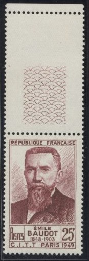 France_1949_Yvert_846A-Scott_627_Emile_Baudot_d_US