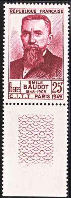 France_1949_Yvert_846A-Scott_627_Emile_Baudot_h_US