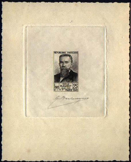 France_1949_Yvert_846A-Scott_627_unissued_Emile_Baudot_black_a_AP