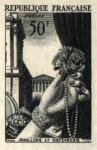France_1951_Yvert_973b-Scott_714b_unadopted_joaillerie_Type_II_black_b_AP_detail