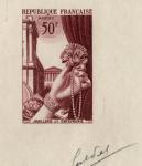France_1951_Yvert_973b-Scott_714b_unadopted_joaillerie_Type_II_dark-lilac_a_AP_detail