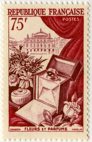 France_1951_Yvert_974-Scott_715_fleurs_et_parfums_75f_1954_c_IS