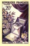 France_1951_Yvert_974a-Scott_715a_unadopted_20f_fleurs_et_parfums_Type_I_multicolor_a_AP_detail
