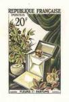 France_1951_Yvert_974a-Scott_715a_unadopted_20f_fleurs_et_parfums_Type_I_multicolor_b_AP_detail