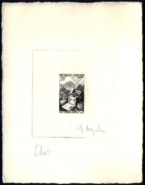 France_1951_Yvert_974b-Scott_715b_unadopted_20f_fleurs_et_parfums_Type_II_etat_black_a_AP