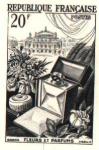 France_1951_Yvert_974b-Scott_715b_unadopted_20f_fleurs_et_parfums_Type_II_etat_black_c_AP_detail