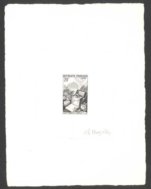 France_1951_Yvert_974b-Scott_715b_unadopted_20f_fleurs_et_parfums_Type_II_etat_black_g_AP