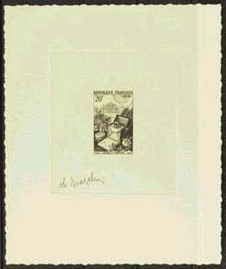 France_1951_Yvert_974b-Scott_715b_unadopted_20f_fleurs_et_parfums_Type_II_etat_sepia_AP