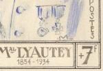 France_1953_Yvert_950b-Scott_B281_unadopted_Marechal_Lyautey_MAQ_detail_b