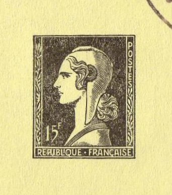 France_1953_Yvert_unadopted_15f_Marianne_de_Spitz_Type_h_black_ATP_579_AP_detail