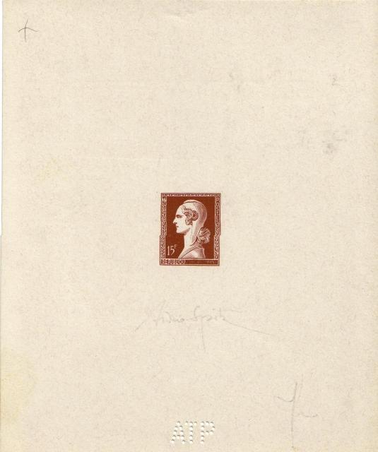 France_1953_Yvert_unadopted_15f_Marianne_de_Spitz_Type_i_brown_b_ATP