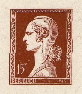 France_1953_Yvert_unadopted_15f_Marianne_de_Spitz_Type_i_brown_b_ATP_detail